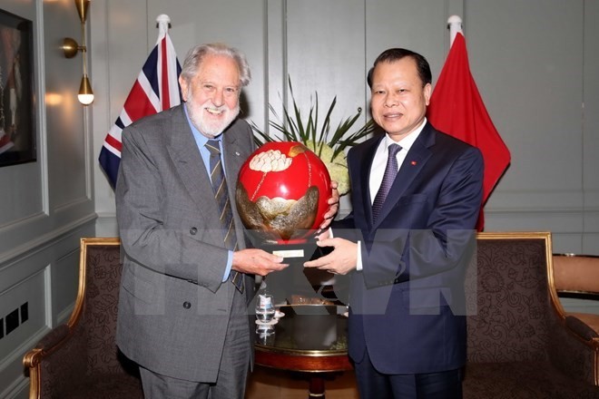 Deputy Prime Minister meets UK trade envoy during Europe visit - ảnh 1